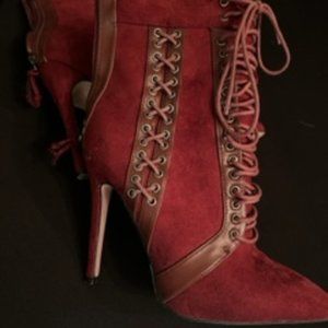 SEXY Faux Suede Pointed Toe Bootie!!
